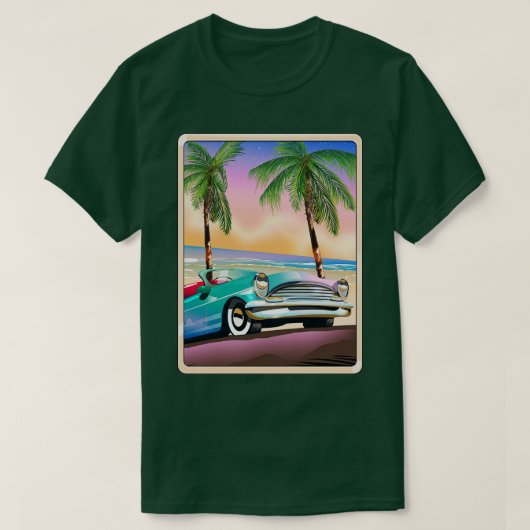ヴィンテージクラシック車 Tシャツ (デザイン正面)