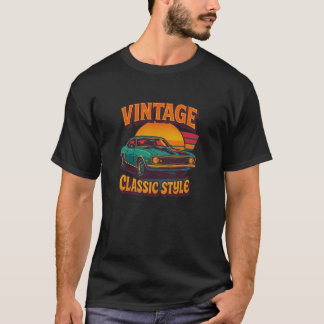 ヴィンテージクラシック車 Tシャツ