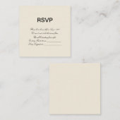 ヴィンテージクラシック金ゴールドウェディングRSVPカード エンクロージャーカード (正面/裏面)