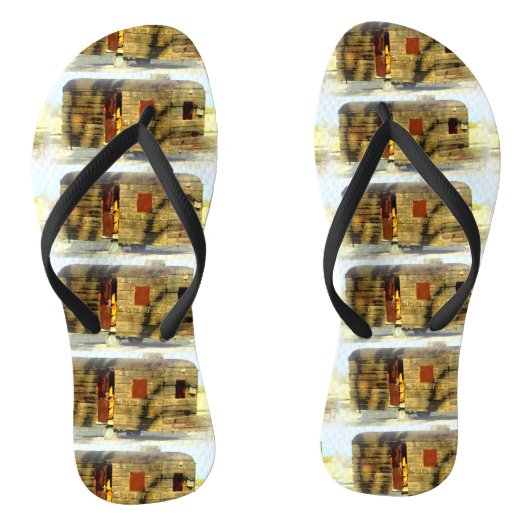 ヴィンテージクラシック風化木材キャラバン ビーチサンダル (ソール)