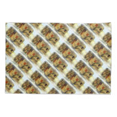 ヴィンテージクラシック風化木材キャラバン 枕カバー (裏面)