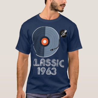 ヴィンテージクラシック1963 Vinyl Record Player Music Lov Tシャツ