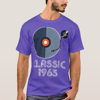 ヴィンテージクラシック1965 Vinyl Record Player Music Lov Tシャツ