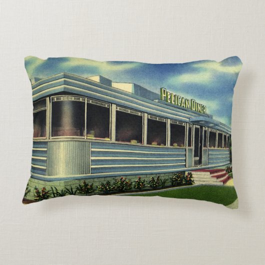 ヴィンテージクラシック50sレトロレストランペリカンダイナー アクセントクッション (裏面)