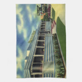 ヴィンテージクラシック50sレトロレストランペリカンダイナー キッチンタオル (縦)