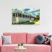 ヴィンテージクラシック50sレトロレストランペリカンダイナー キャンバスプリント (インサイチュ (リビング))