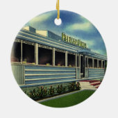 ヴィンテージクラシック50sレトロレストランペリカンダイナー セラミックオーナメント (裏面)