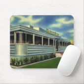 ヴィンテージクラシック50sレトロレストランペリカンダイナー マウスパッド (マウス)