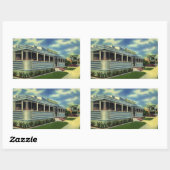 ヴィンテージクラシック50sレトロレストランペリカンダイナー 長方形シール (シート)