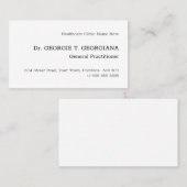 ヴィンテージクラシック、名伝統的刺 名刺 (正面/裏面)