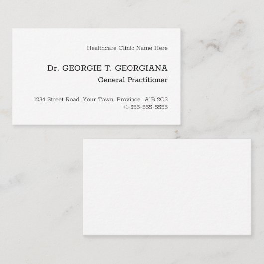 ヴィンテージクラシック、名伝統的刺 名刺 (正面/裏面)