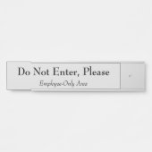 ヴィンテージクラシック&「Do Not Enter, Please」署名 サインプレート (正面)