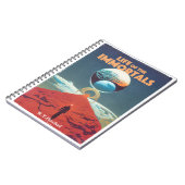 ヴィンテージクラシックSFパルプ本カバー ノートブック (左側)