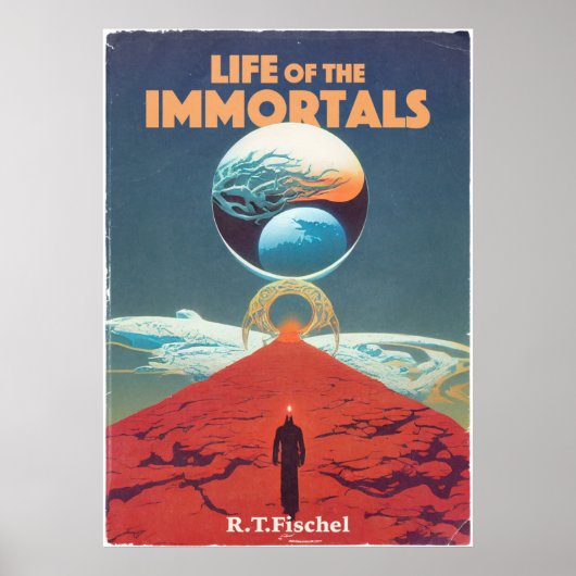 ヴィンテージクラシックSFパルプ本カバー ポスター (正面)