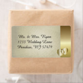 ヴィンテージクラスの金ゴールドハート ラベル (インサイチュ)