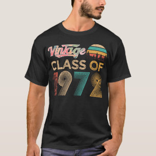 ヴィンテージクラス1972クラシックレトロ誕生日ギフト Tシャツ