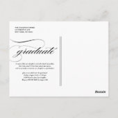 ヴィンテージクラス2025グリーンフォト卒業 ポストカード (裏面)