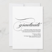 ヴィンテージクラス2025ブラックフォト卒業 招待状 (裏面)