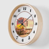 ヴィンテージクラス67クラシックディーゼルエンジン 壁時計 (傾斜)