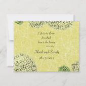 ヴィンテージクラックレアジサイRSVP 出欠カード (正面)