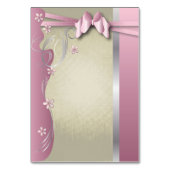 ヴィンテージクラッシー曲線デザイン |ピンクトルマリン テーブルナンバー (裏面)