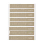 ヴィンテージクラフトおよび水玉模様の差出人住所ラベル ラップアラウンドラベル (シート)