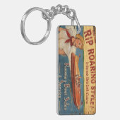 ヴィンテージクラフトウッドコブラボート広告 キーホルダー (正面左)