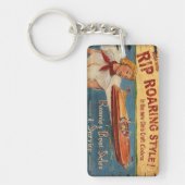 ヴィンテージクラフトウッドコブラボート広告 キーホルダー (正面)