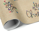 ヴィンテージクラフトフェスティバルクリスマスライト ラッピングペーパー (ロールコーナー)