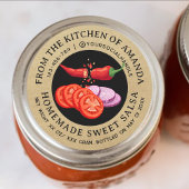 ヴィンテージクラフトホームメイドトマトサルサラベル ラウンドシール