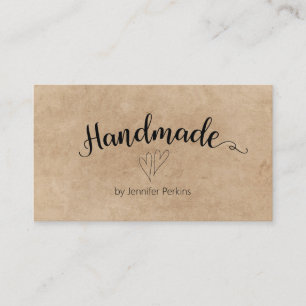 ヴィンテージクラフトミニマリスト手作り 名刺