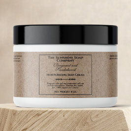 ヴィンテージクラフト紙スタイル化粧品瓶ラベル ペットボトルラベル