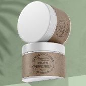 ヴィンテージクラフト紙スタイル化粧品瓶ラベル ペットボトルラベル