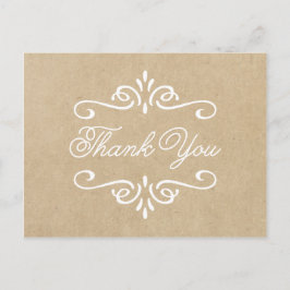 ヴィンテージクラフト紙 | 卒業ありがとう ポストカード