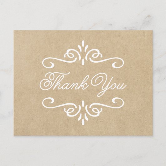 ヴィンテージクラフト紙 | 卒業ありがとう ポストカード (正面)