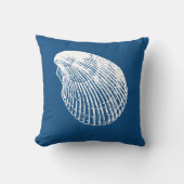 ヴィンテージクラムシーシェル装飾用クッション クッション (正面)