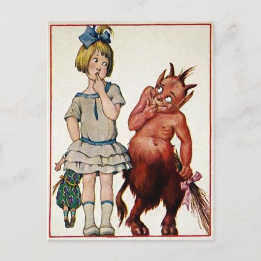 ヴィンテージクランパスアンドガール ポストカード (正面)