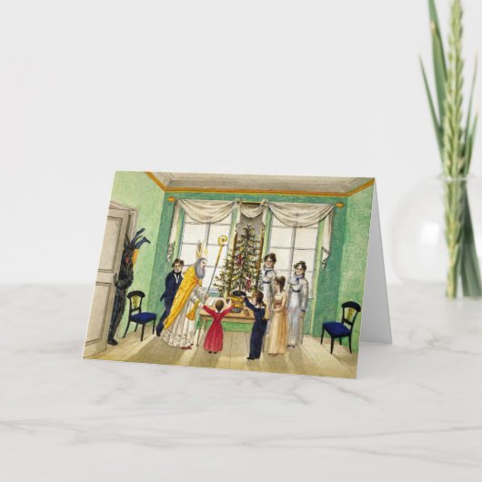 ヴィンテージクランパスアンドセントニックホリデーカード シーズンカード (正面)