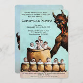 ヴィンテージクランパスカスタマイズ可能パーティの招待状 招待状 (正面/裏面)