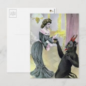 ヴィンテージクランパスクリスマスポストカード ポストカード (正面/裏面)