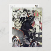 ヴィンテージクランパスクリスマスポストカード ポストカード (正面/裏面)