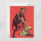 ヴィンテージクランパスクリスマスポストカード ポストカード (正面/裏面)