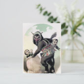 ヴィンテージクランパスクリスマスポストカード ポストカード (スタンド正面)