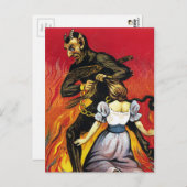 ヴィンテージクランパスクリスマスポストカード ポストカード (正面/裏面)