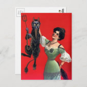 ヴィンテージクランパスクリスマス ポストカード (正面/裏面)