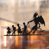 ヴィンテージクランパスシルエットクリスマスウィンドウ ウィンドウサイン (シート2)