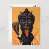 ヴィンテージクランパスデビルハガキ ポストカード (正面/裏面)