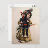 ヴィンテージクランパスドール ポストカード (正面/裏面)