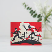 ヴィンテージクランパスハガキ ポストカード (スタンド正面)