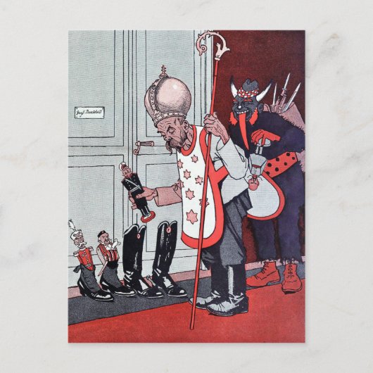 ヴィンテージクランパスハガキ ポストカード (正面)